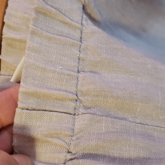 JJill light gray linen ankle pants with elastic waist - Picture 3 of 4